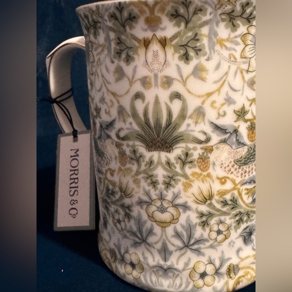 Morris & Co. Fine China Mug Yellow Green Blue Gold Floral William Morris - Picture 2 of 6